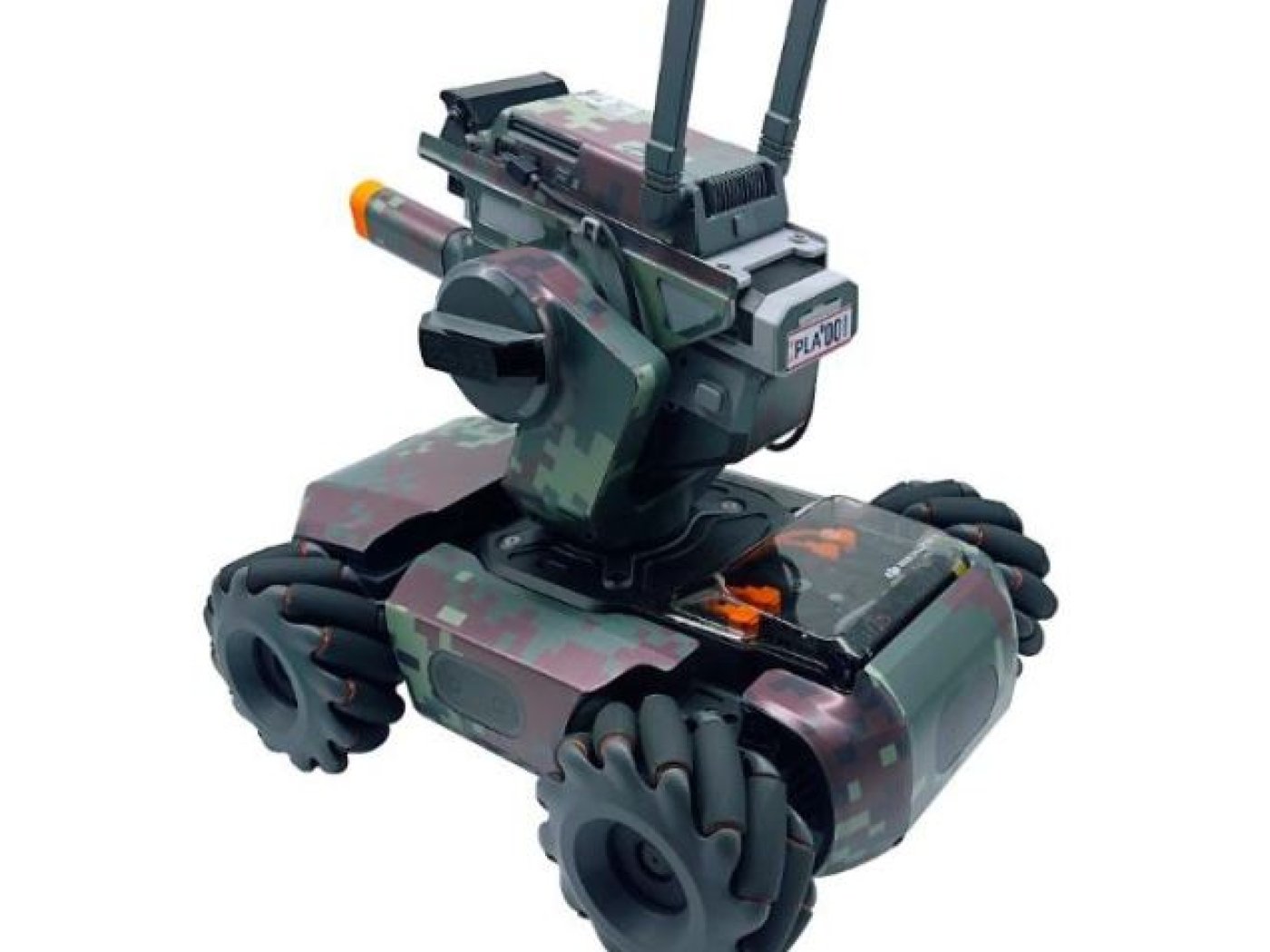 Hnědo-zelený polep na DJI RoboMaster S1