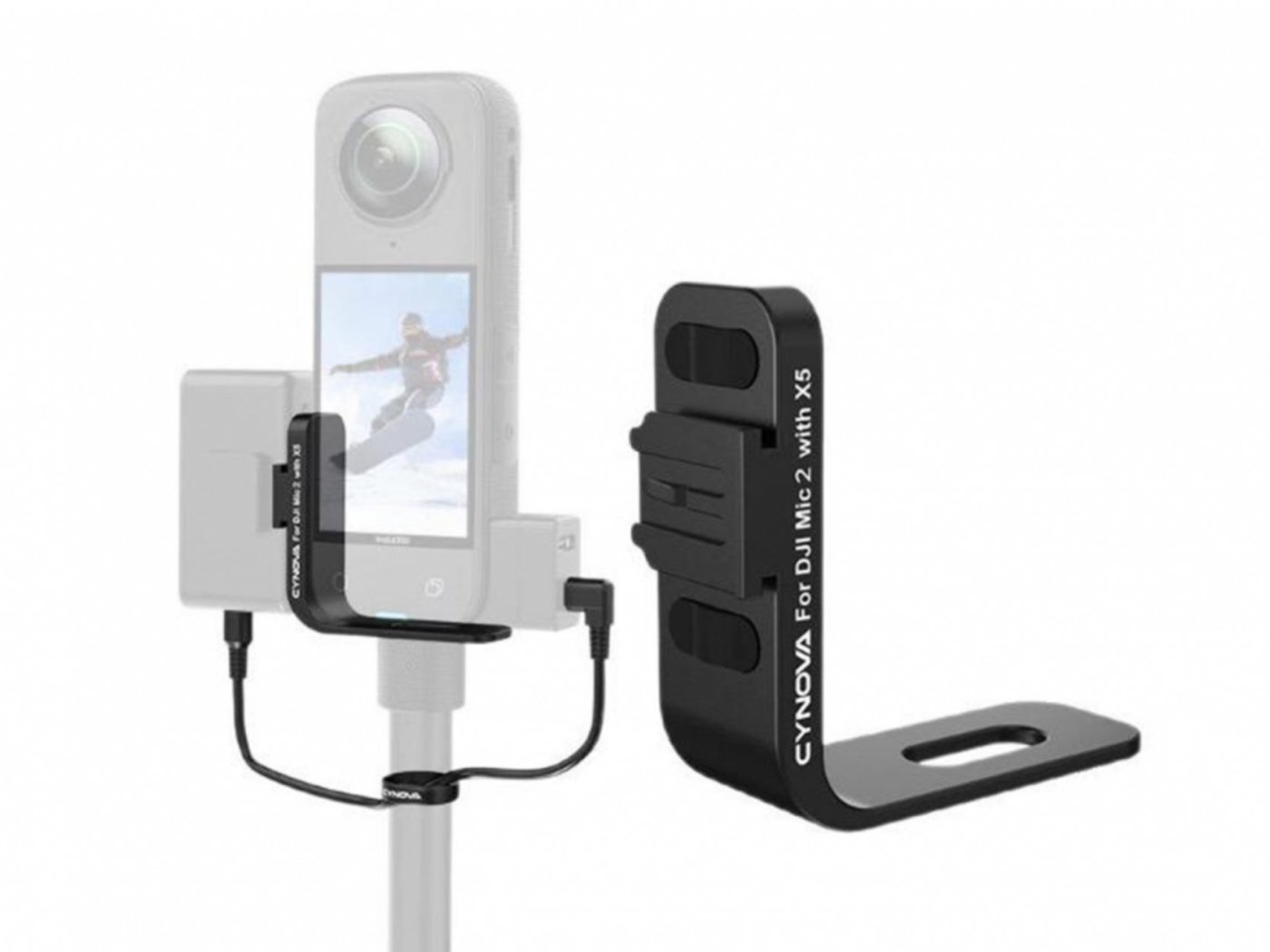 Držák DJI Mic 2 pro akční kameru Insta360 X5