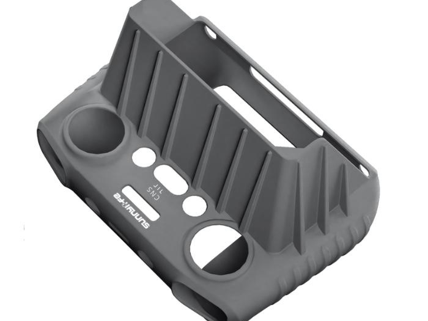 2v1 šedý silikonový kryt a sluneční clona na DJI RC