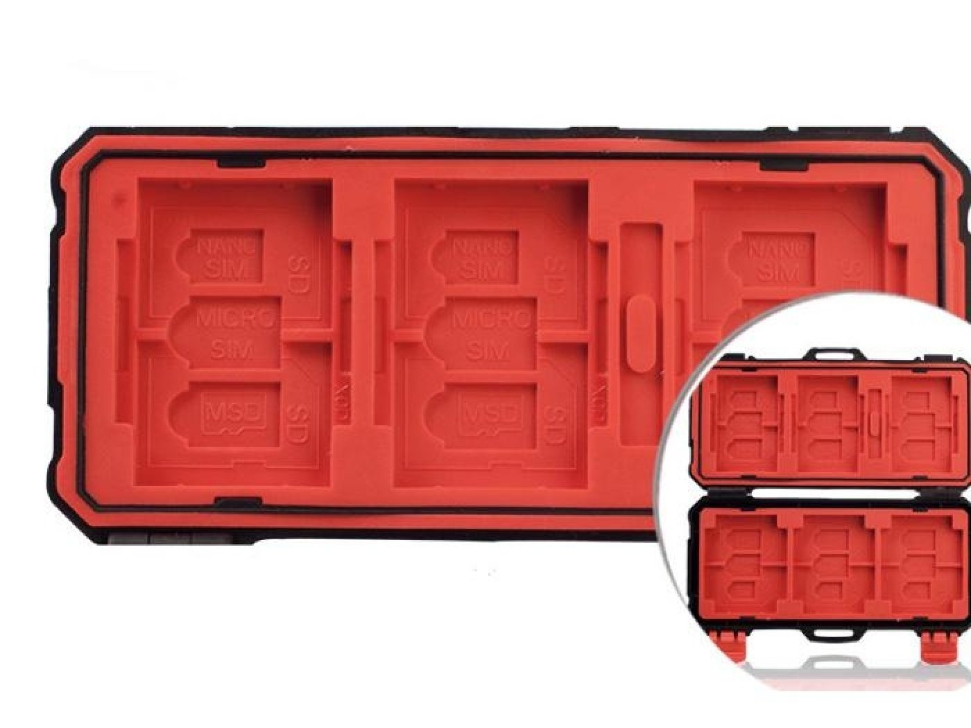 Odolné pouzdro na paměťové karty