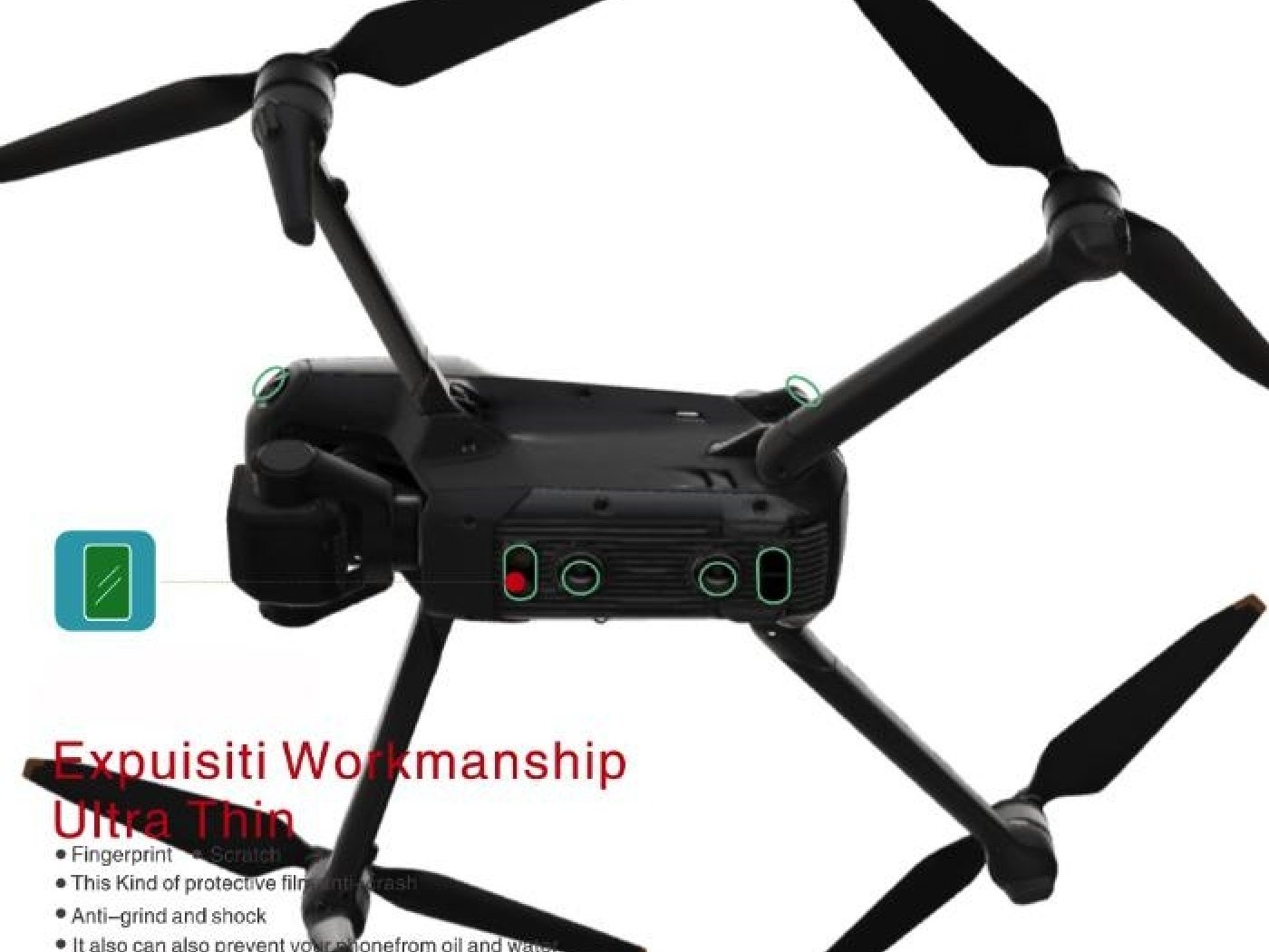 Ochranné sklo na objektiv a senzory dronu DJI Mavic 3 Classic