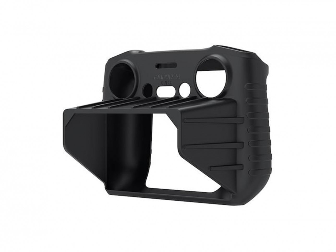 2v1 černý silikonový kryt a sluneční clona na DJI RC 2