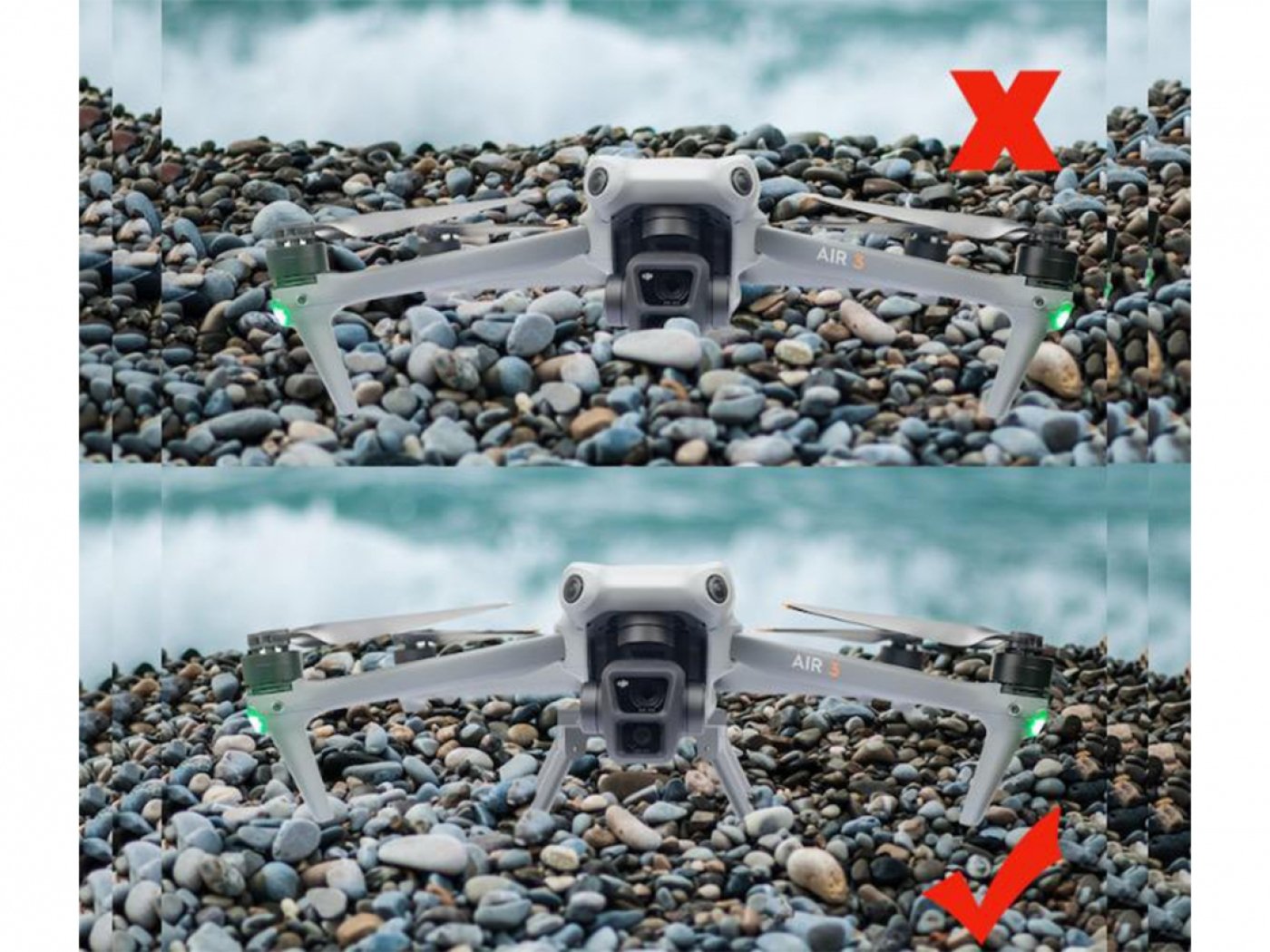 Rychloupínací podvozek na dron DJI Air 3