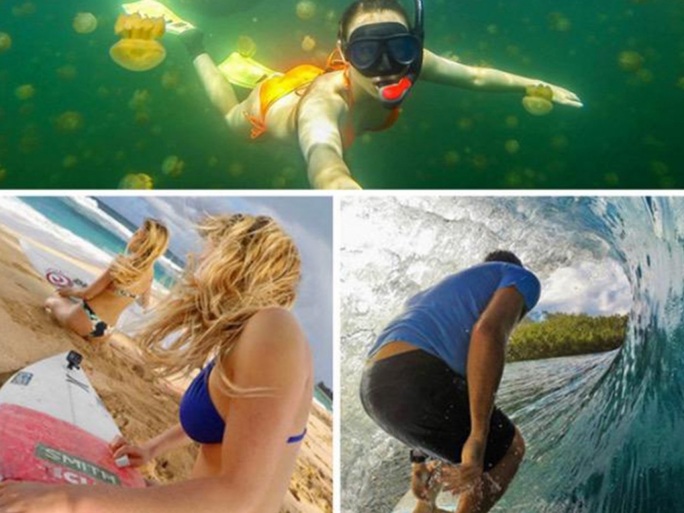 Plovoucí pásek na zápěstí pro akční kamery