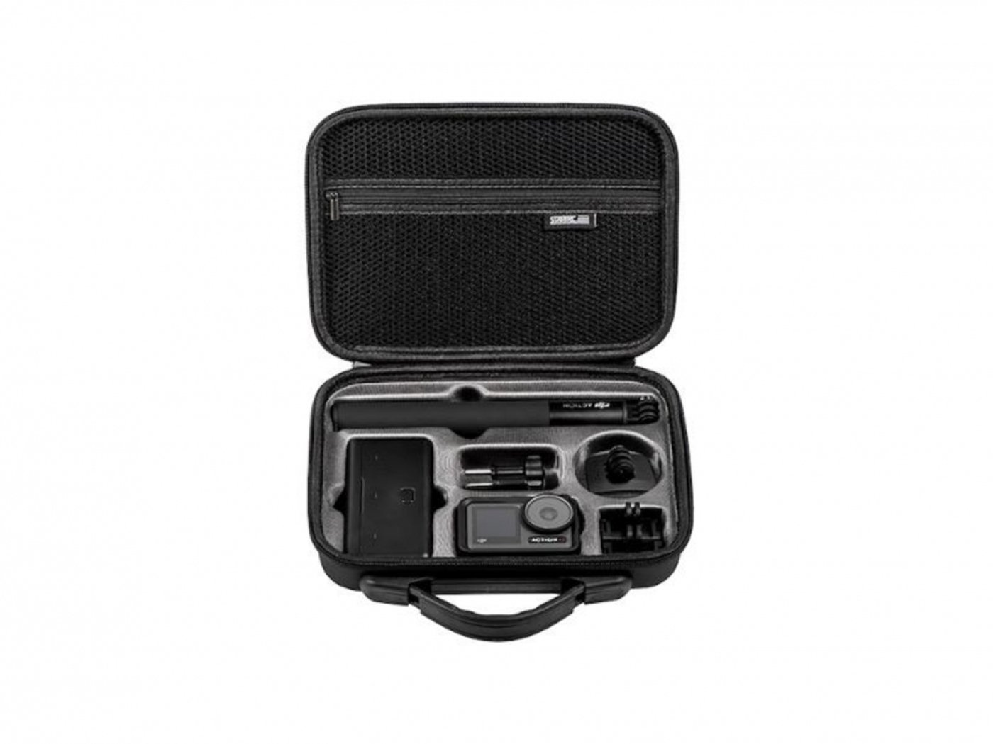 PU pouzdro s popruhem na kameru DJI Osmo Action 3 / Osmo Action 4