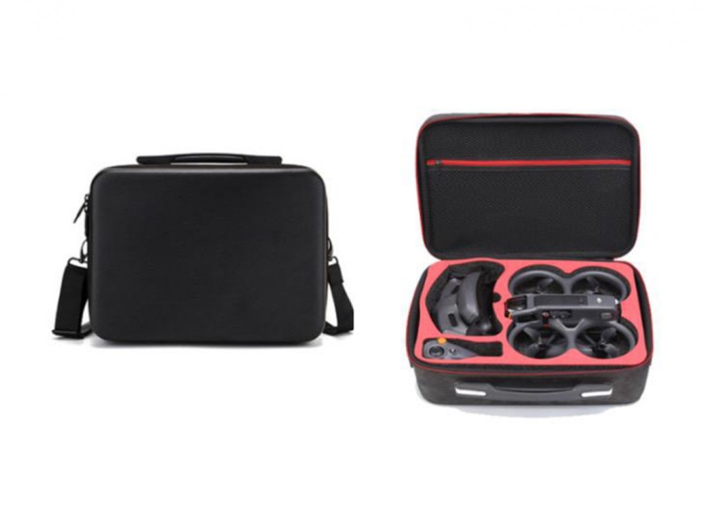 Černé pouzdro s popruhem přes rameno na dron DJI Avata 2