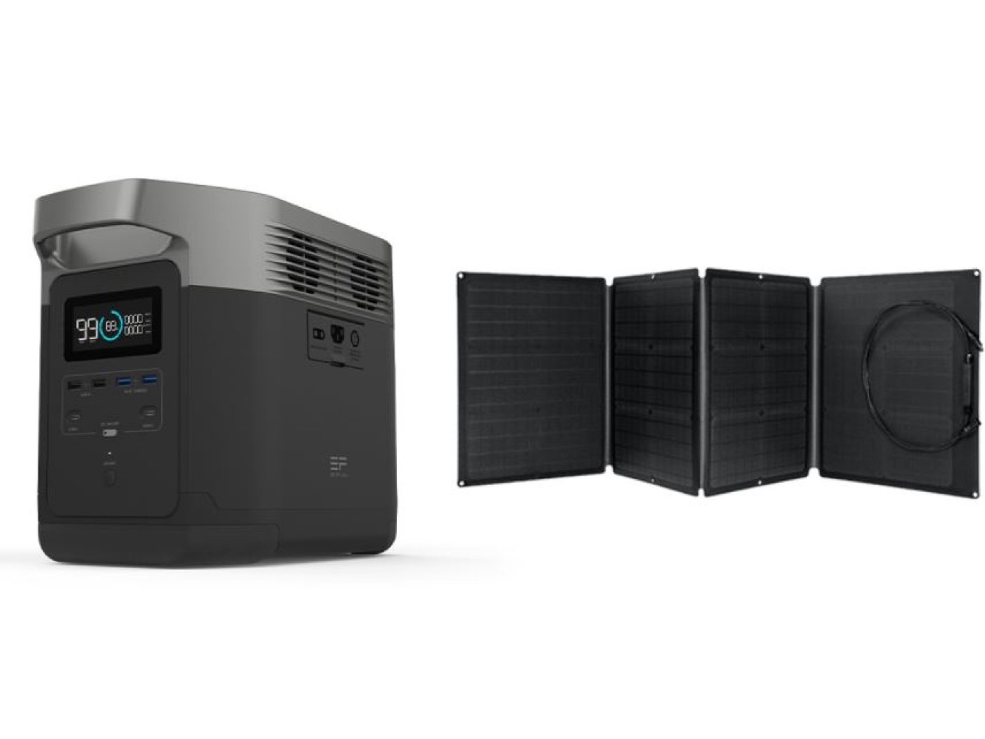 Přesnosná nabíjecí stanice EcoFlow DELTA 1300 verze pro 220–240V + solární panel 110W