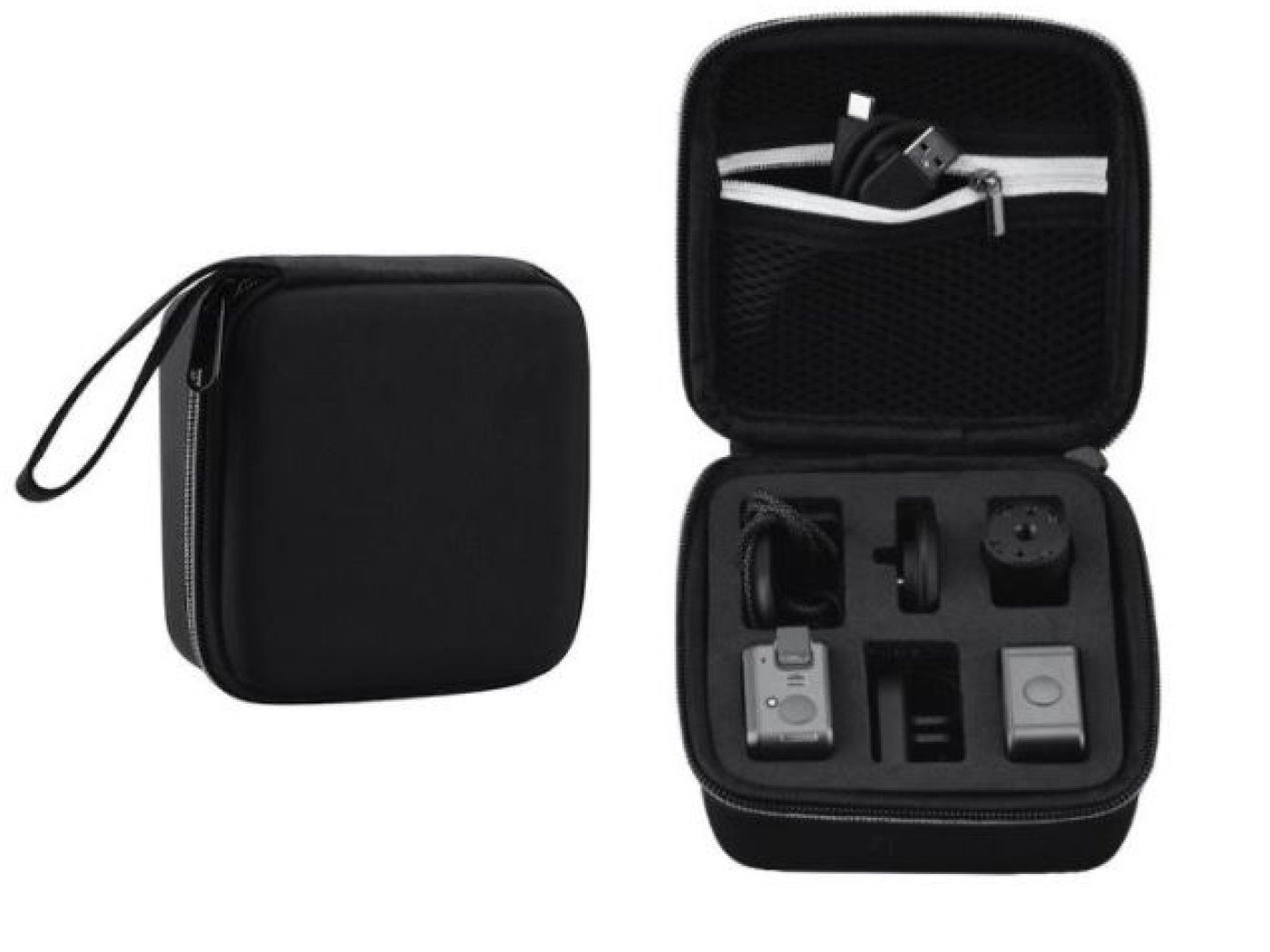 Černé mini pouzdro na DJI Action 2