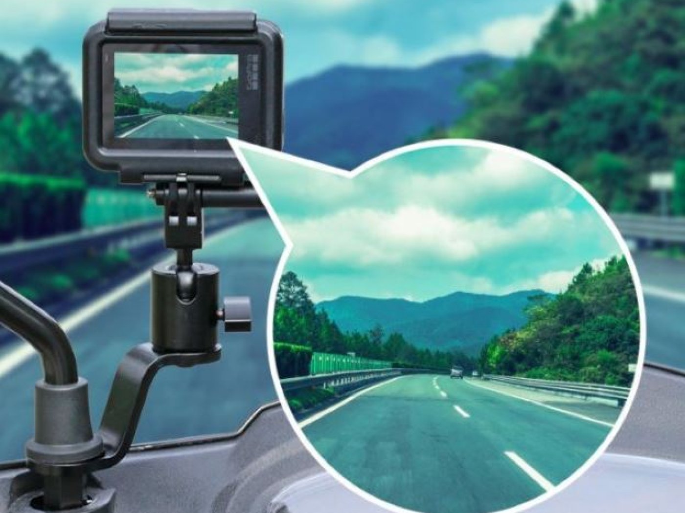 Otočný držák na akční kameru