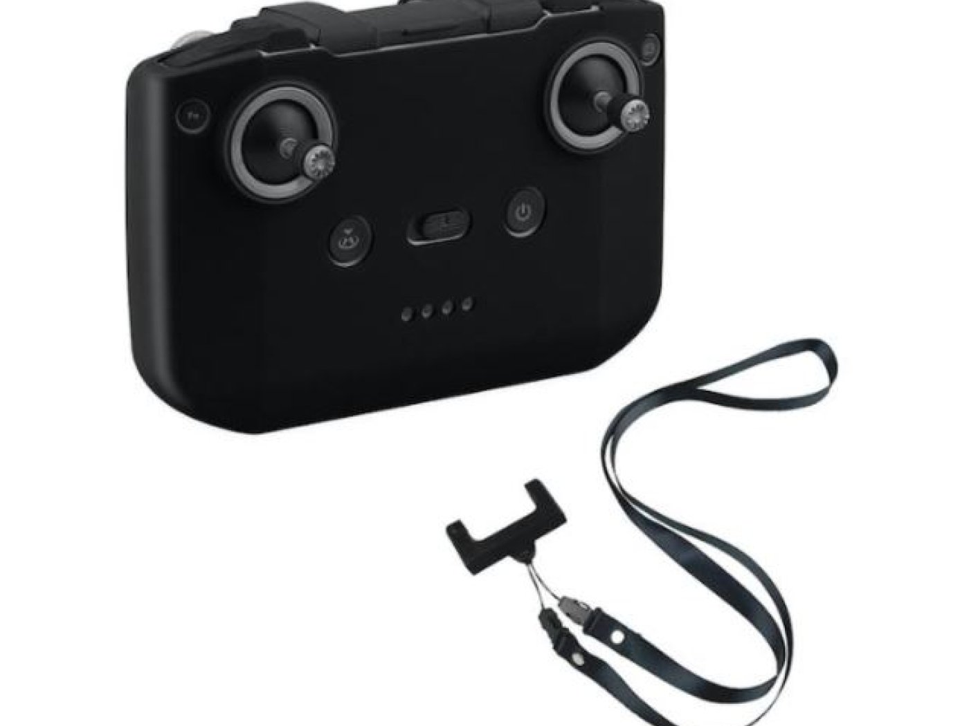 Černý silikonový kryt dálkového ovladače + popruh na krk