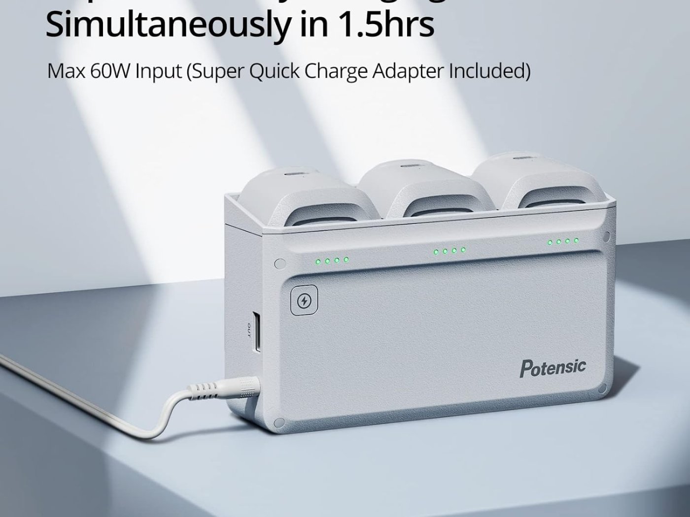 Potensic rychlonabíjecí stanice na tři baterie pro dron Atom 4K