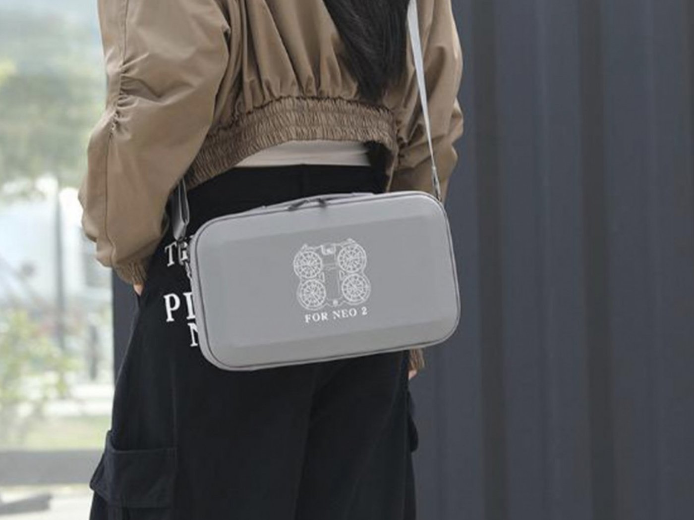 Dvouvrstvé PU pouzdro na rameno pro dron DJI Neo 2 (RC-N3)