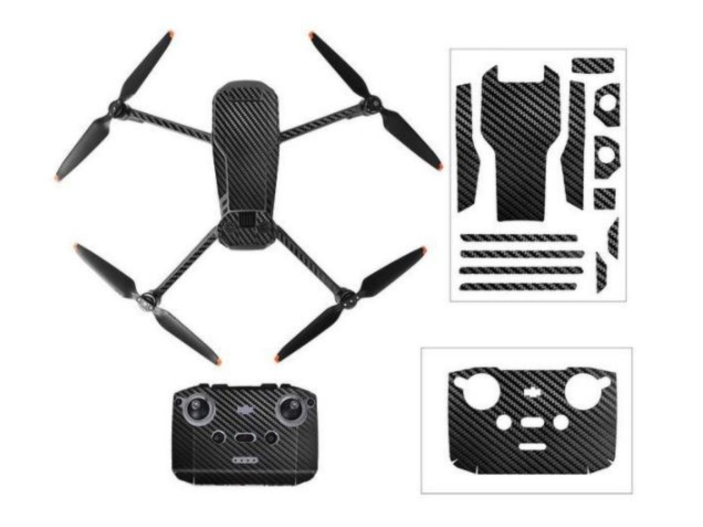 Černý polep na dron DJI Mavic 3