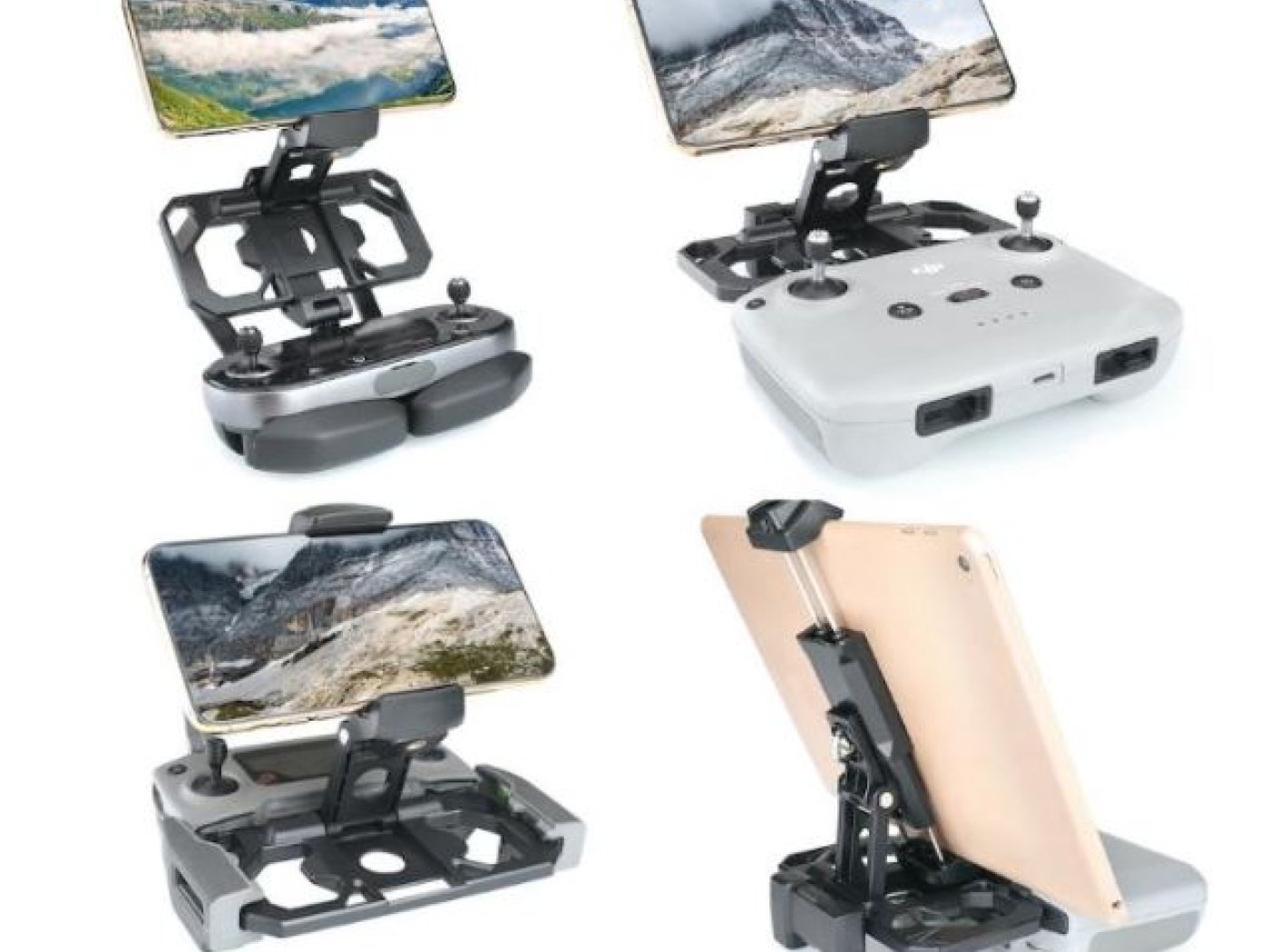 Držák tabletu s popruhem na krk k ovladači DJI Mavic series / Spark (natažení pružiny do 18cm)