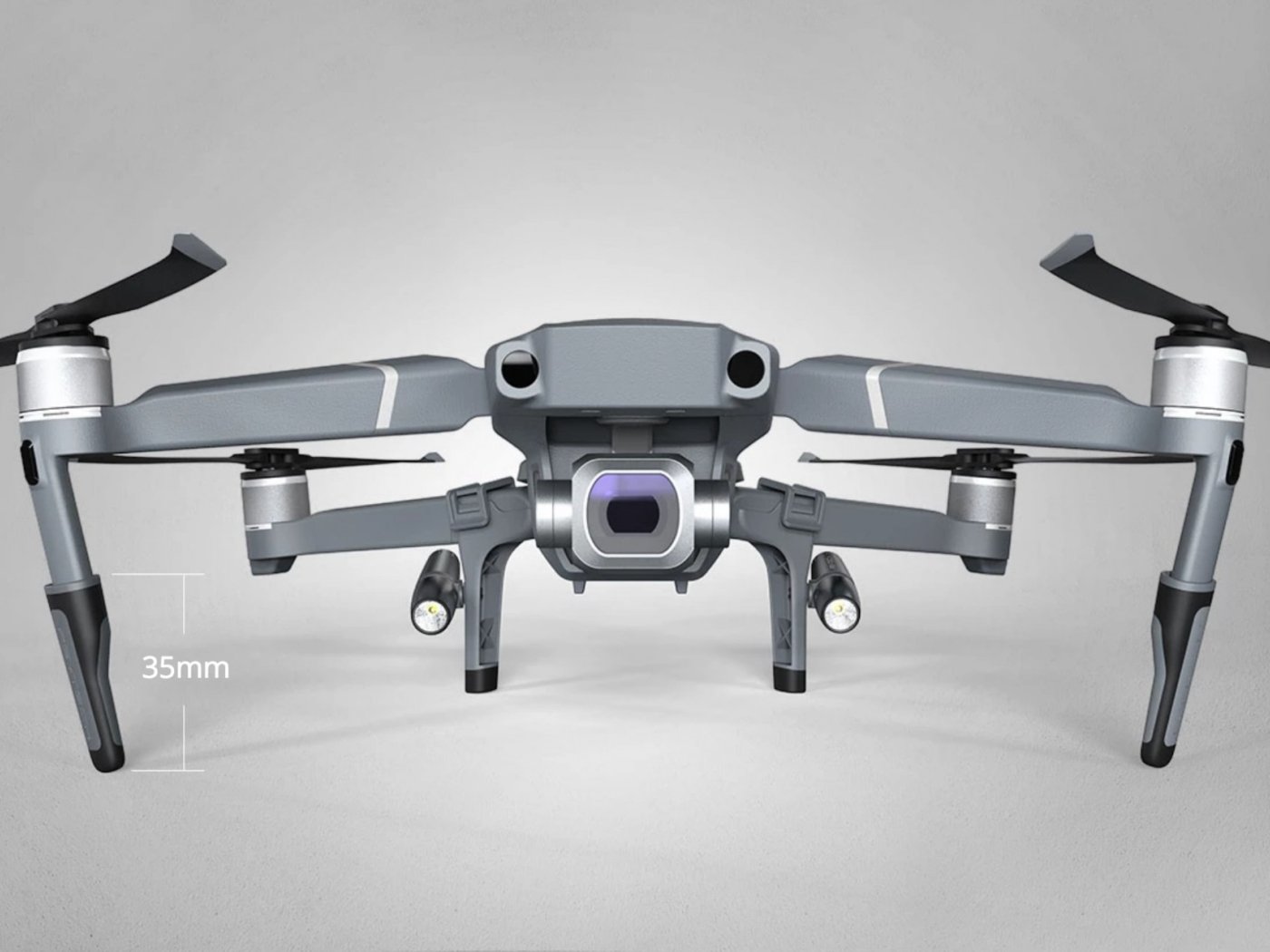 DJI Mavic 2 sada LED osvětlení a zvýšené přistávací nohy