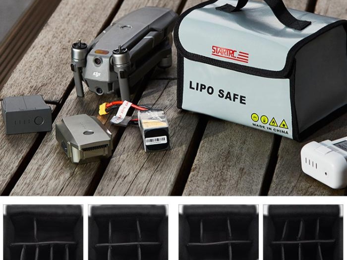 Ohnivzdorný obal na baterie dronu