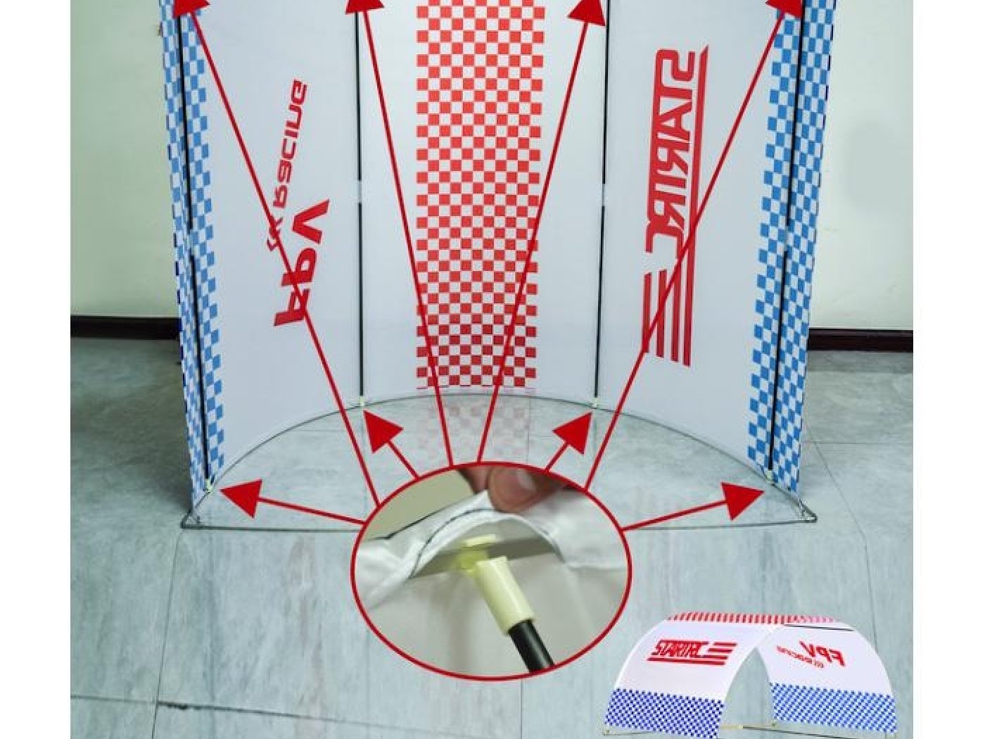 Závodní brána pro FPV drony (typ 4)