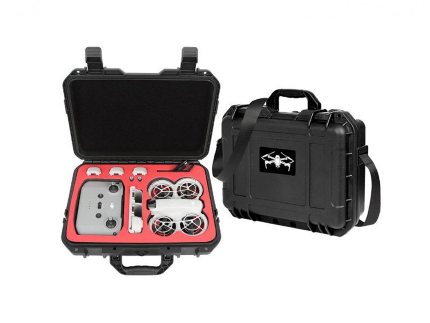 Černý odolný kufr na dron DJI Neo