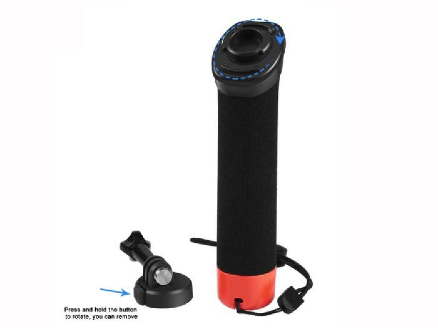 Rukojeť s poutkem na akční kameru