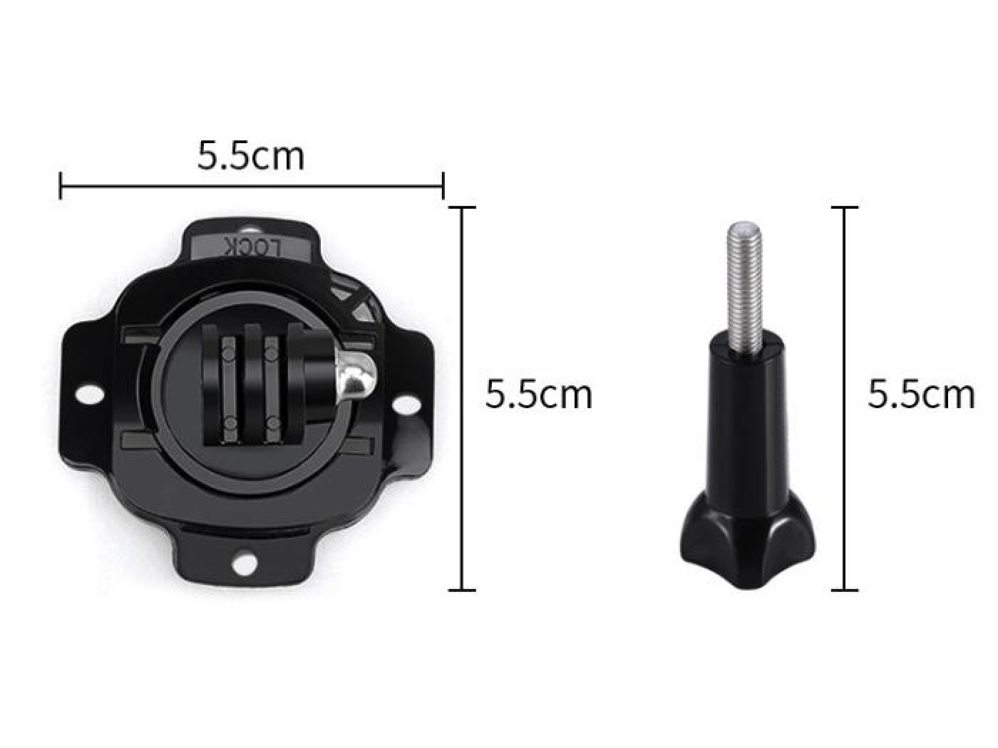 360° držák na helmu pro akční kamery