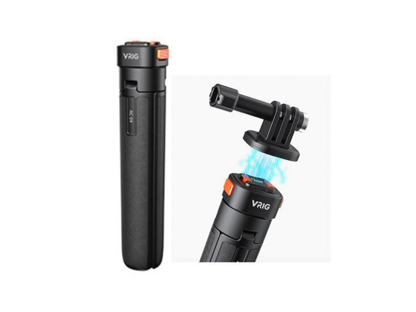 Stativ a prodlužující tyč s magnetickým adaptérem na akční kameru