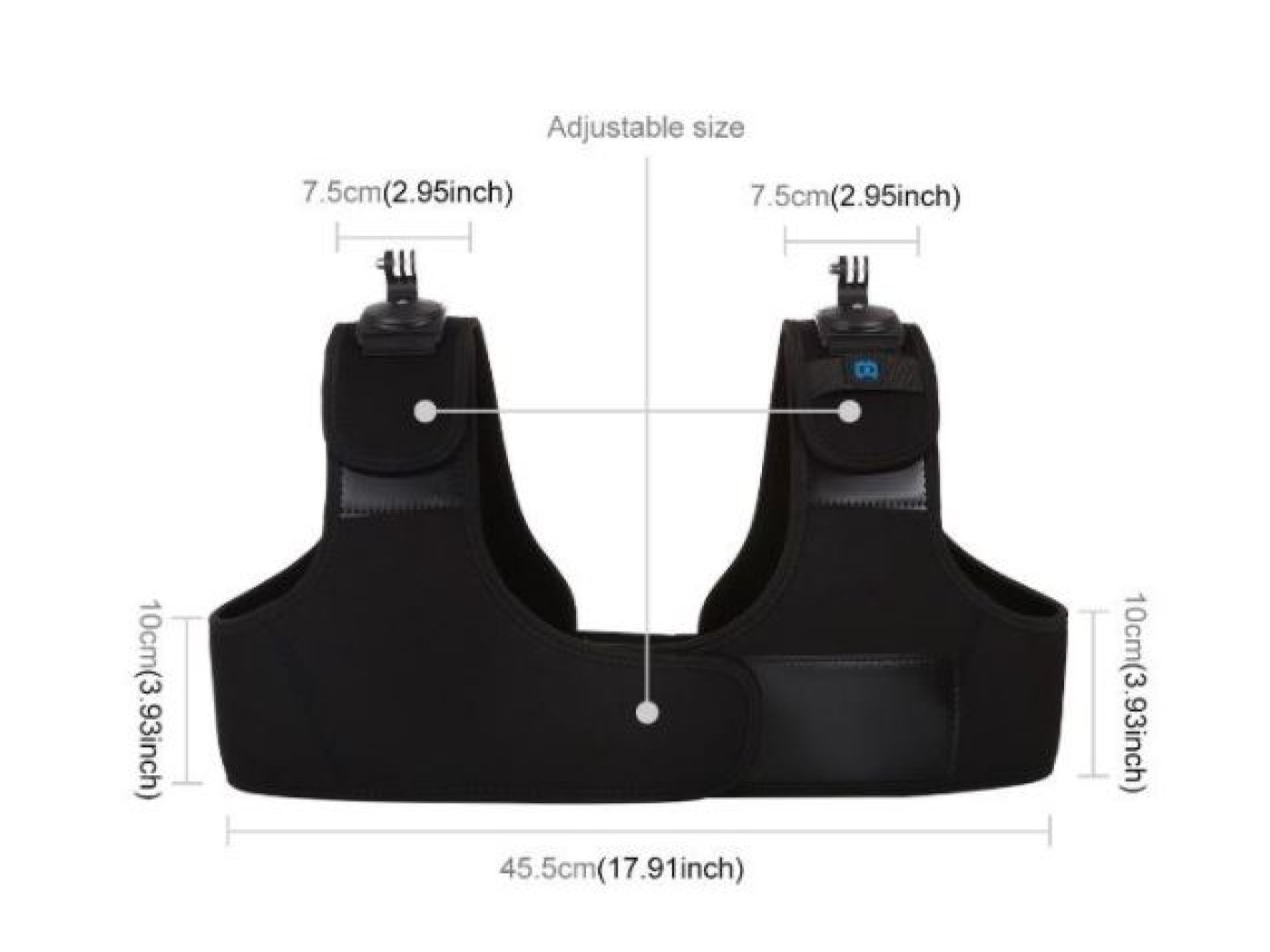 Hrudní popruh na akční kameru