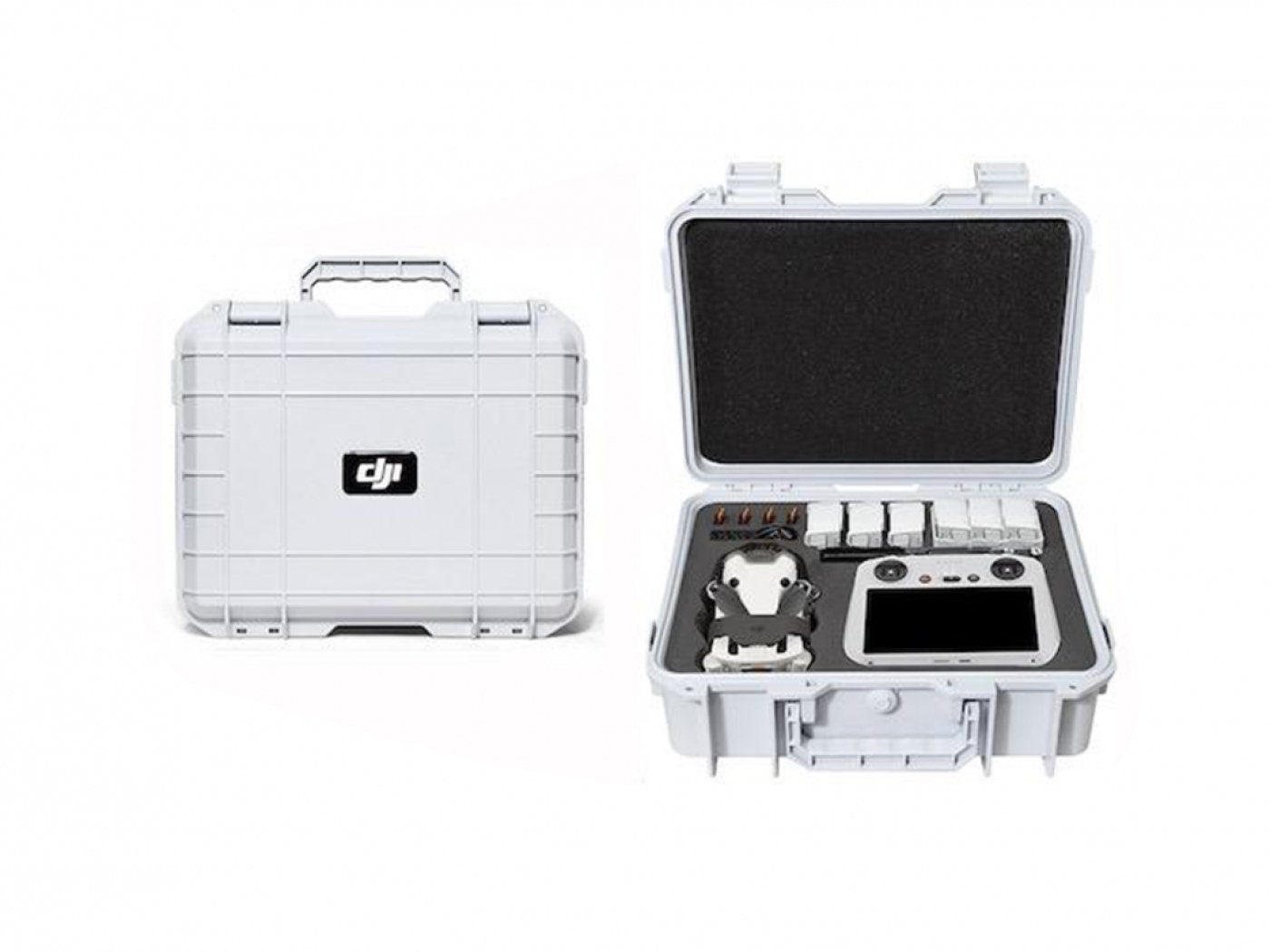 Bílý odolný kufr na dron DJI Mini 4 Pro