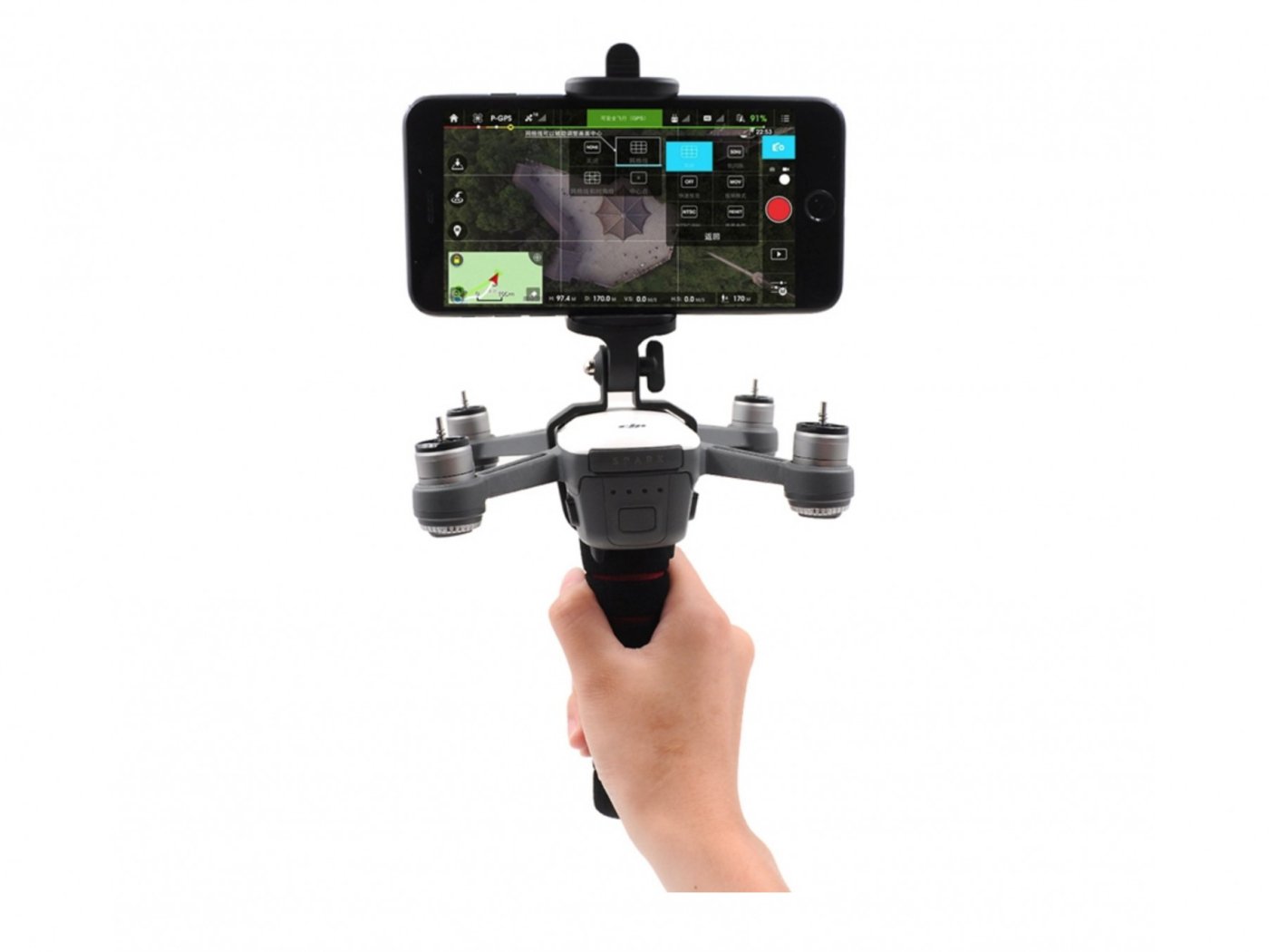 DJI Spark držák pro ruční natáčení