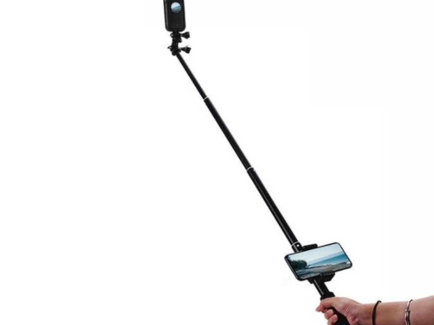 Prodlužovací tyč s držákem telefonu na kameru Insta360 ONE X2