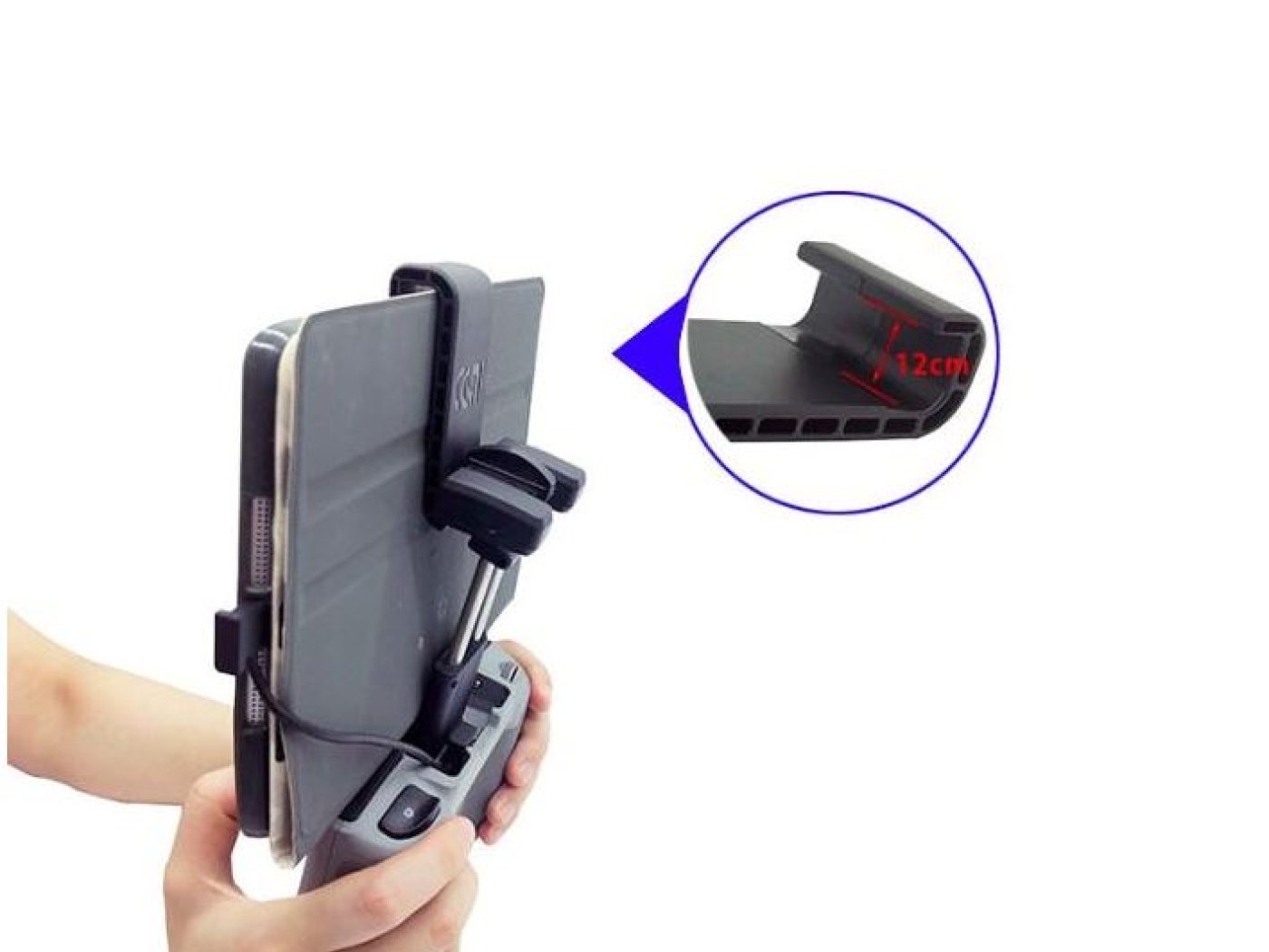 Držák tabletu na dálkový ovladač (pro 9,7 až 11 palcové tablety)