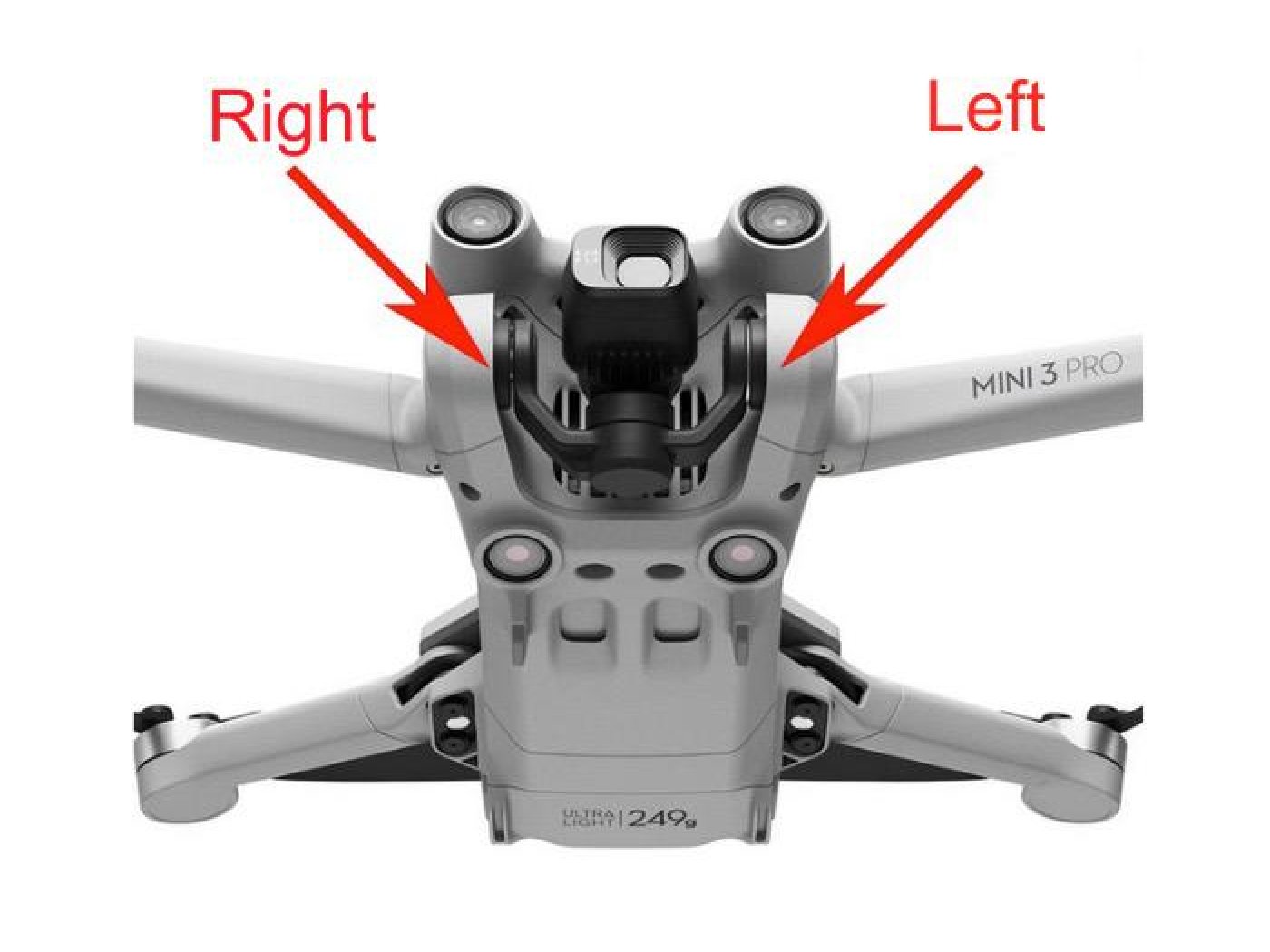 DJI Mini 4 Pro - Gimbal Rubber Damper Three-Clip (Left)