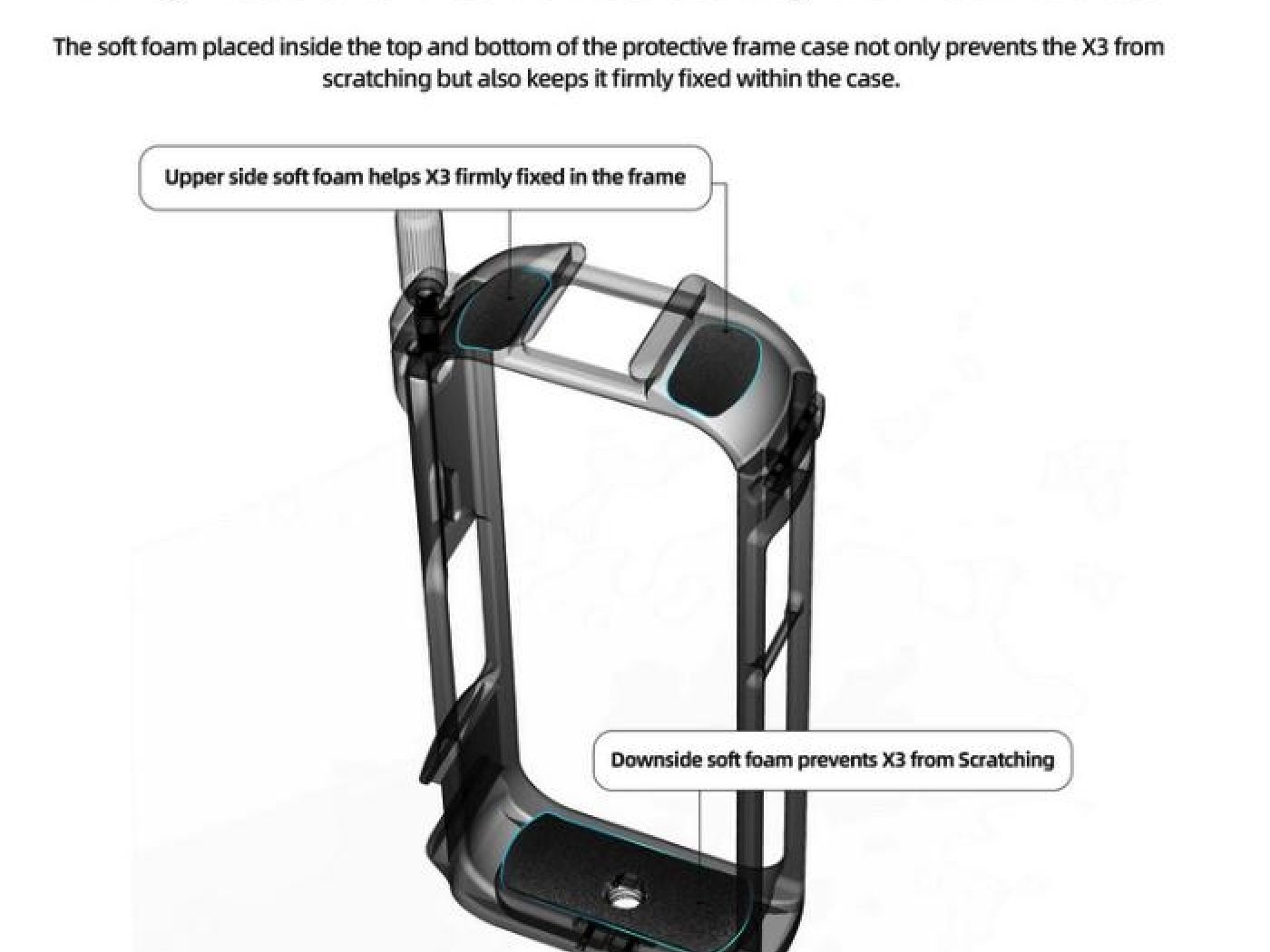 CNC rám na kameru Insta360 X3