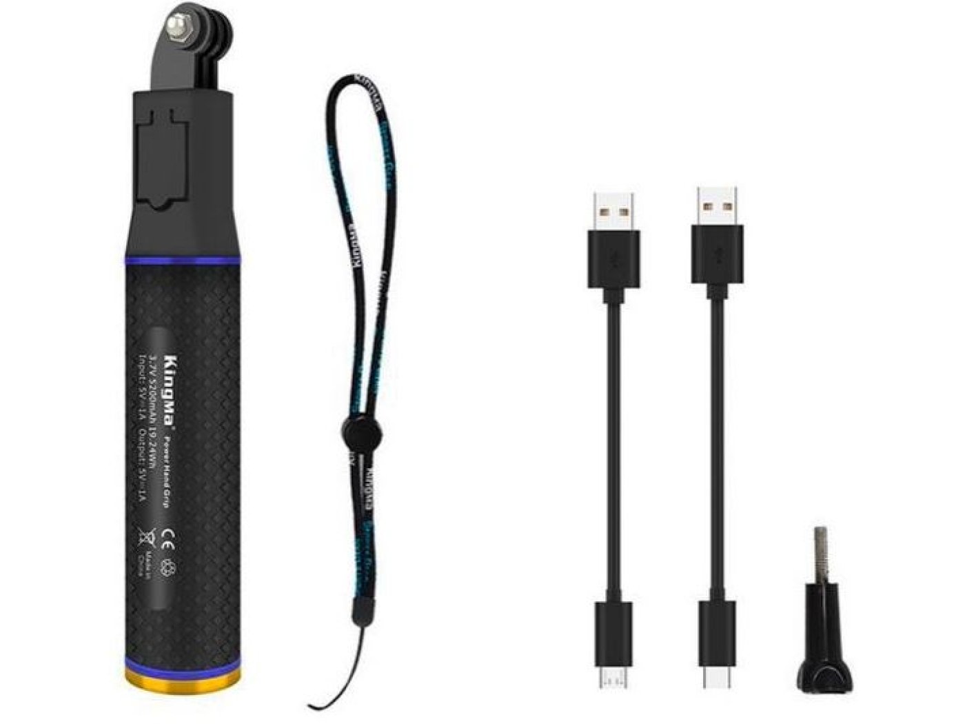 Rukojeť s vestavěnou baterií na DJI Osmo Pocket / Osmo Action nebo GoPro