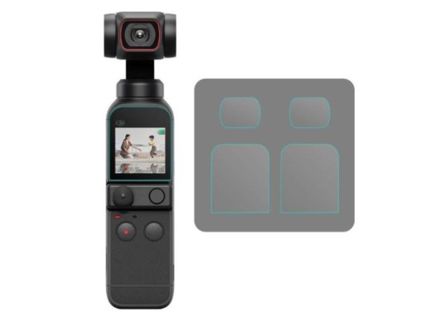 Ochranné sklo na kameru a displej DJI Pocket 2