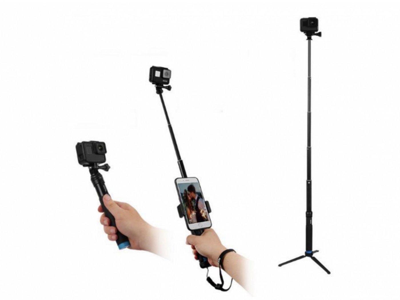 Prodlužovací tyč a stativ z hliníkové slitiny