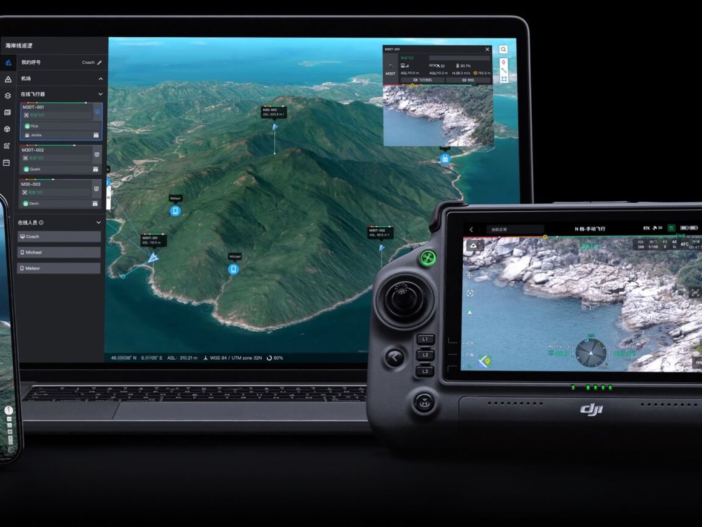 Software pro plánování misí DJI FlightHub 2