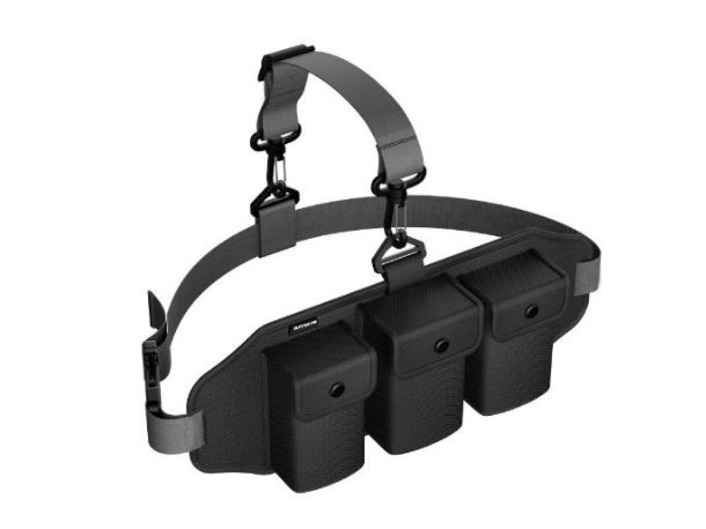 Pouzdro kolem pasu na baterie, vysílač a dron DJI Mavic Mini