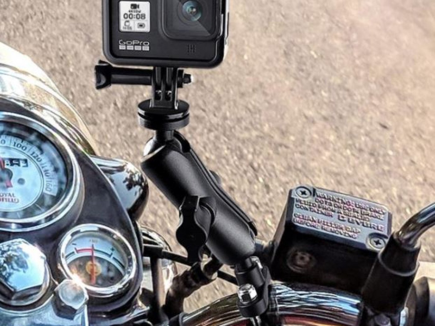 Držák akční kamery na motorku (typ 3)