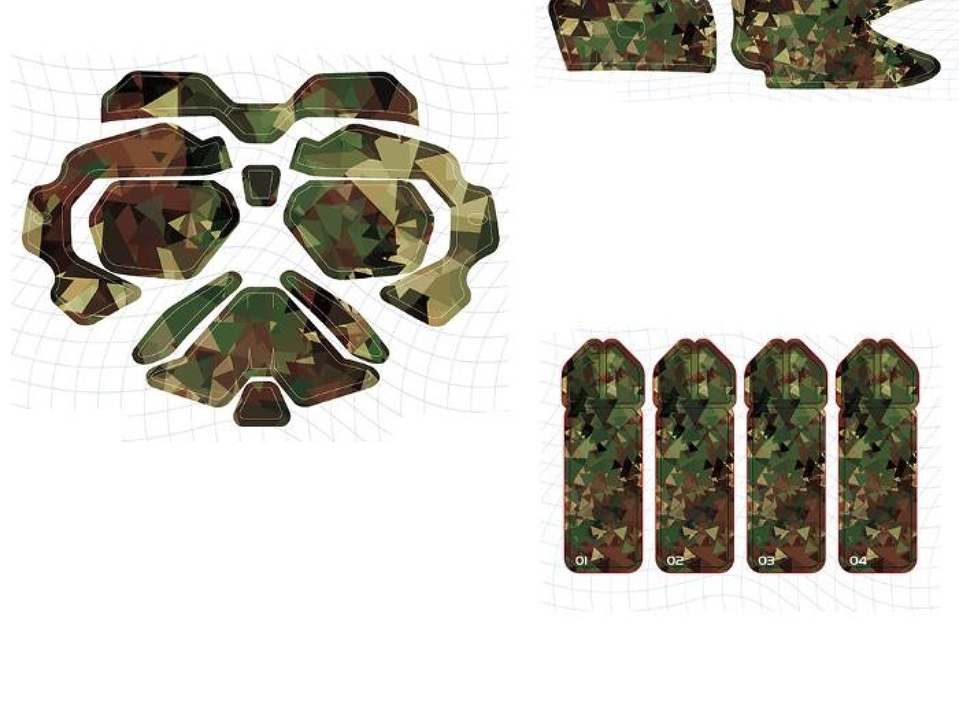Camouflage polep na dron DJI Avata + Motion Controller + FPV Goggles V2