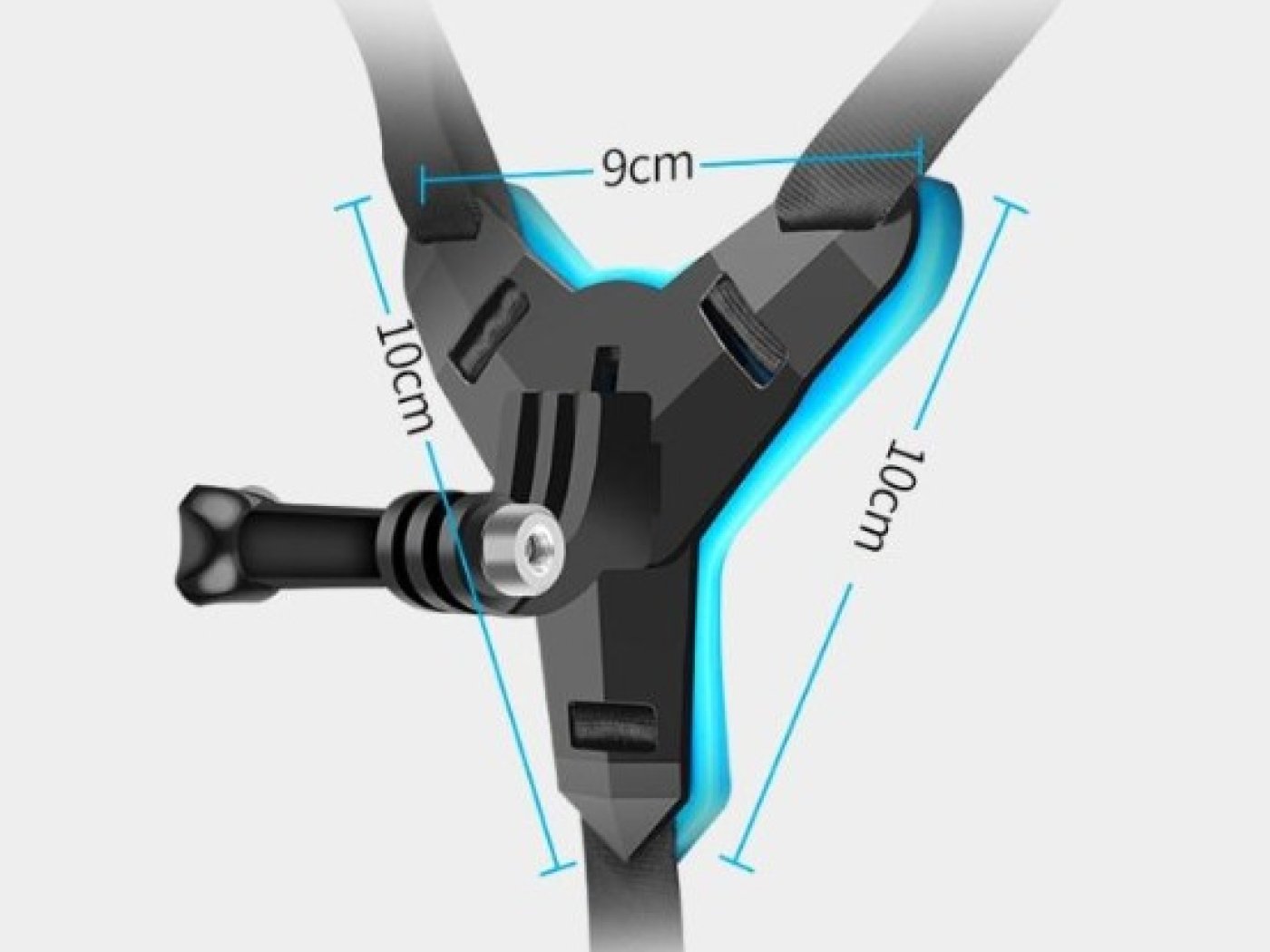 Držák akční kamery na integrální helmu