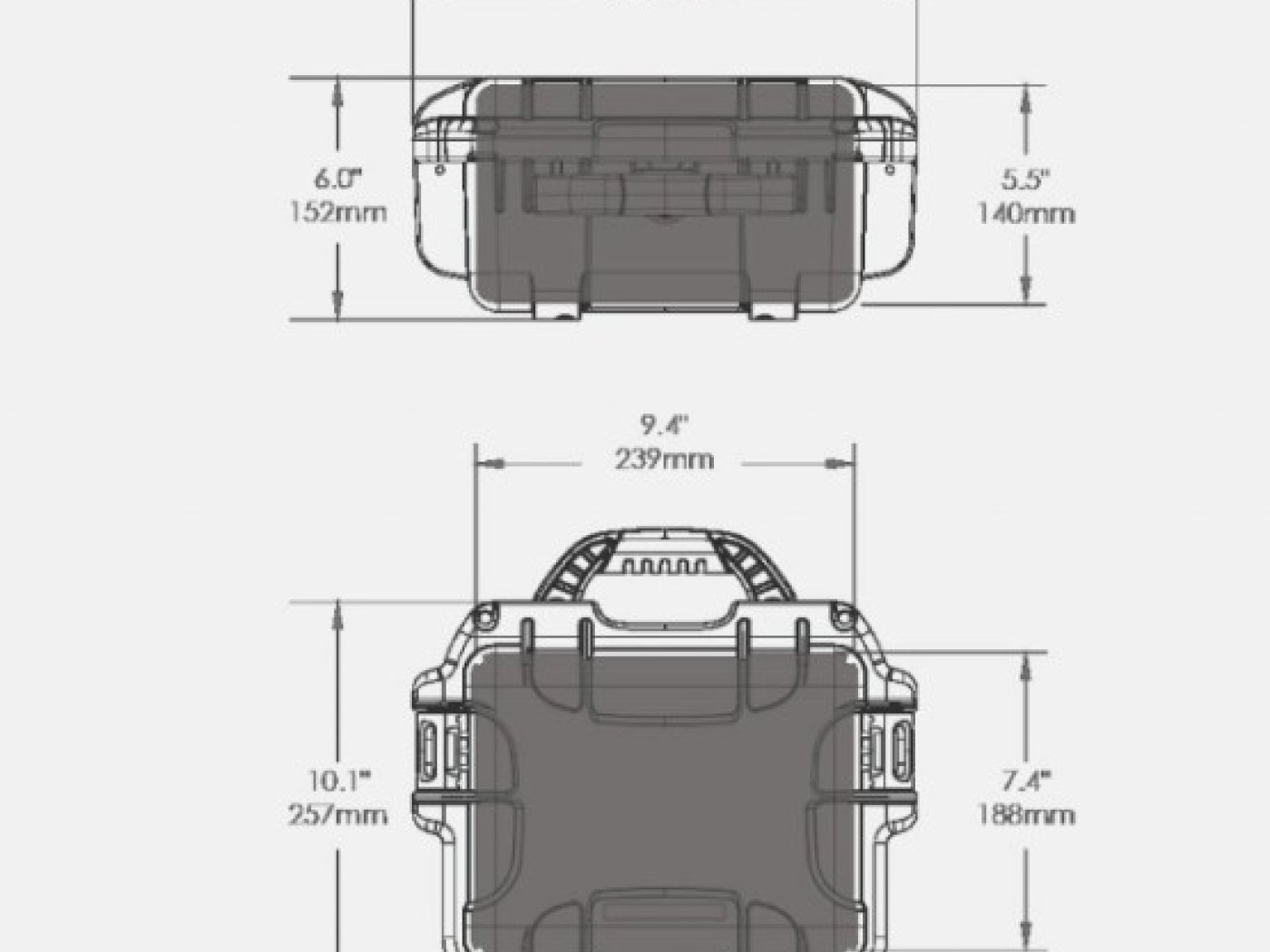 Odolný kufr NANUK 905 pro dron DJI Spark