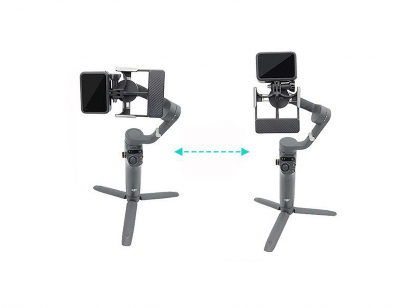 Adaptér pro připojení akční kamery DJI Osmo Action 4 na stabilizátor DJI Osmo Mobile 6