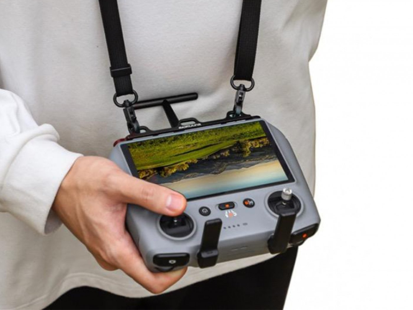 Kožený popruh na krk na dálkový ovladač DJI RC / RC 2