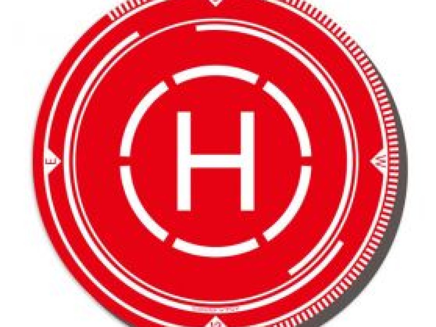 Stolní přistávací plocha 19 cm Adam FLEET - červená