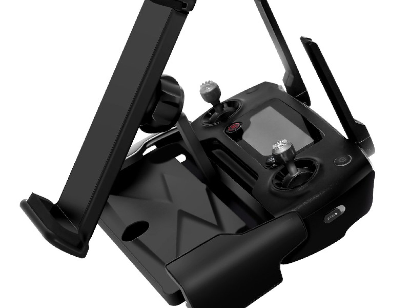 Hliníkový držák tabletu na ovladač DJI Mavic series / Spark (pro tablety o šířce až 17cm)