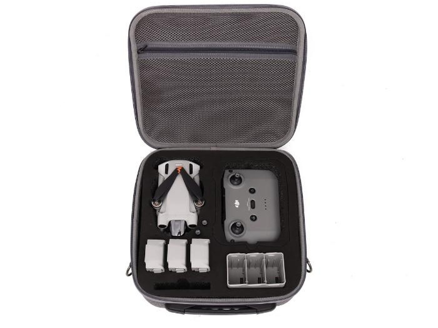 Šedé nylonové pouzdro s popruhem na dron DJI Mini 3 / Mini 3 Pro