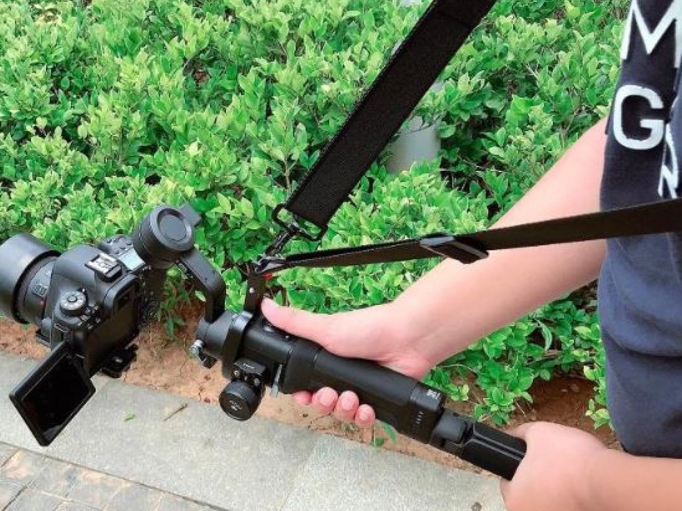 Široký popruh na krk s karabinou pro DJI Ronin-SC