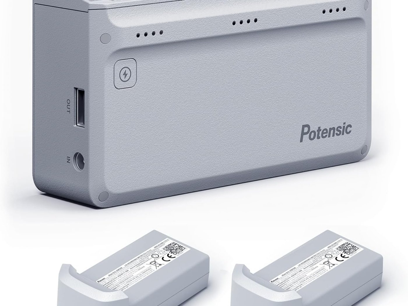 Potensic rychlonabíjecí stanice 60W More Power na tři baterie pro Atom 4K + adaptér + 2 baterie