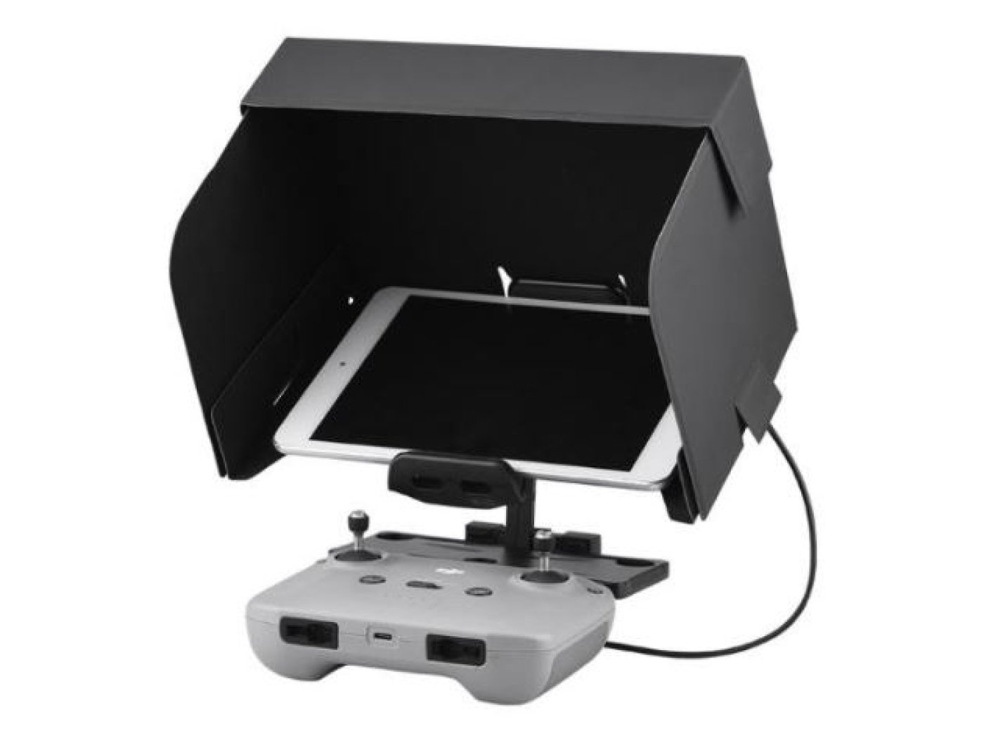 Sluneční clona + držák tabletu na dálkový ovladač (natažení pružiny do 19 cm)