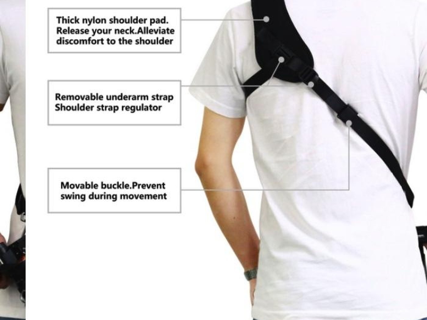 Protiskluzový popruh na rameno pro fotoaparát